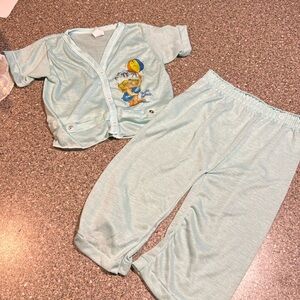 Vintage 70s curity toddler pajamas